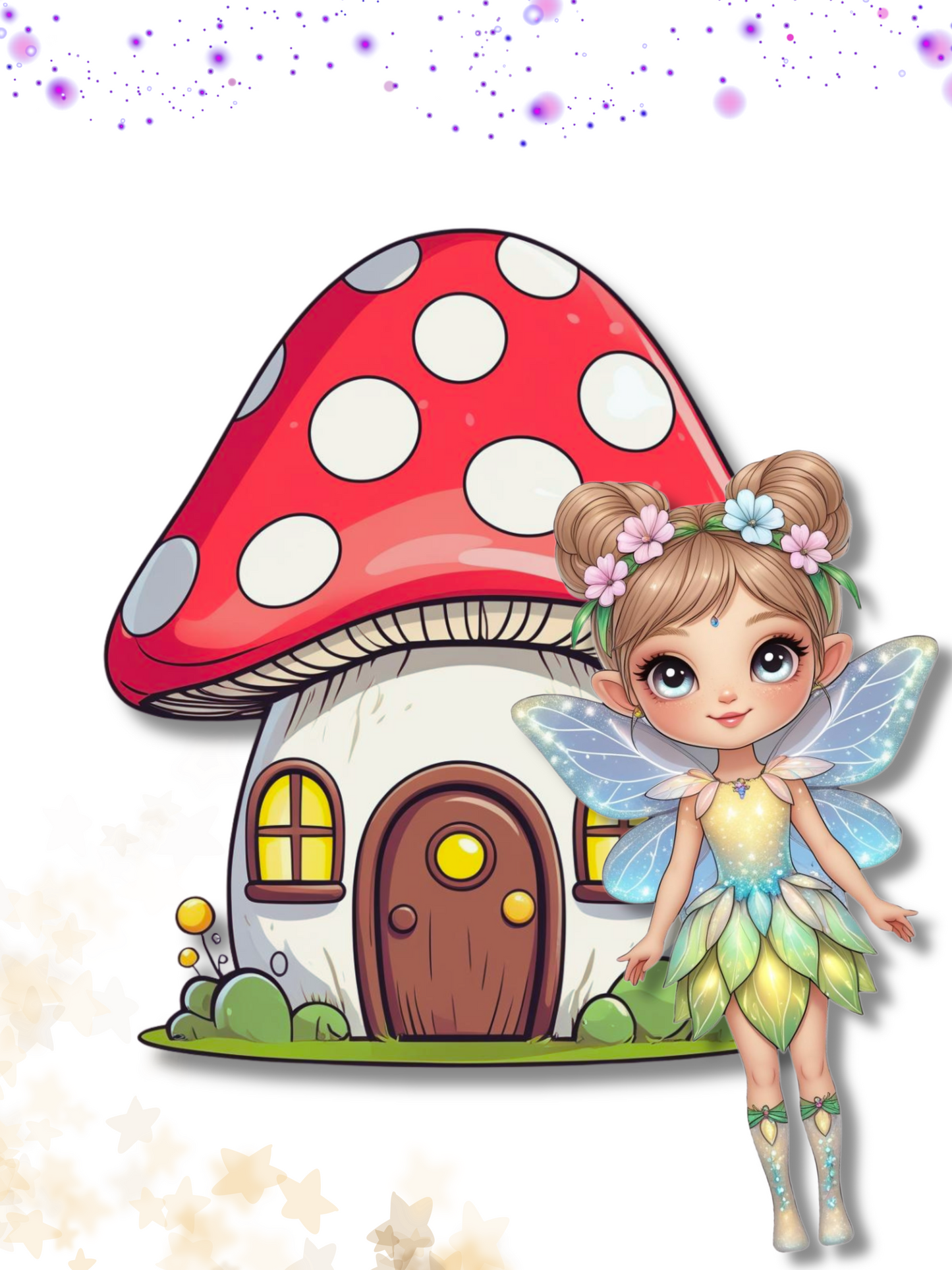Fairy Paper Doll Printable – Cute Dress-Up Toy for Kids – Instant Download