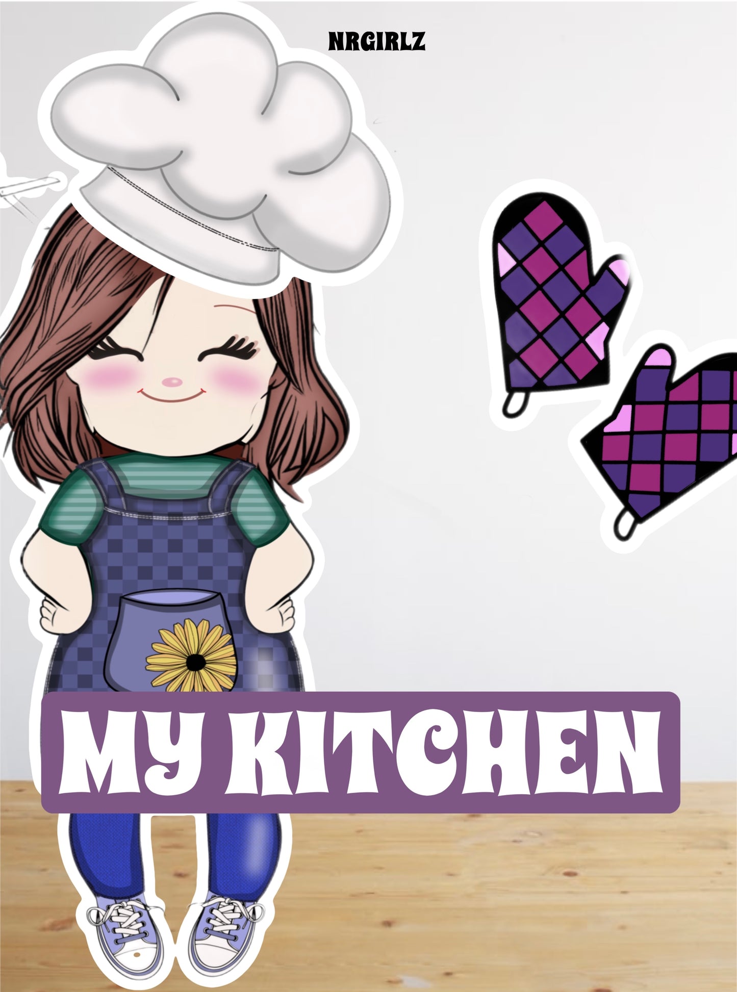 Chef Cooking Booklet, DIY, Paper Toy, Paper Doll House, Chef Doll