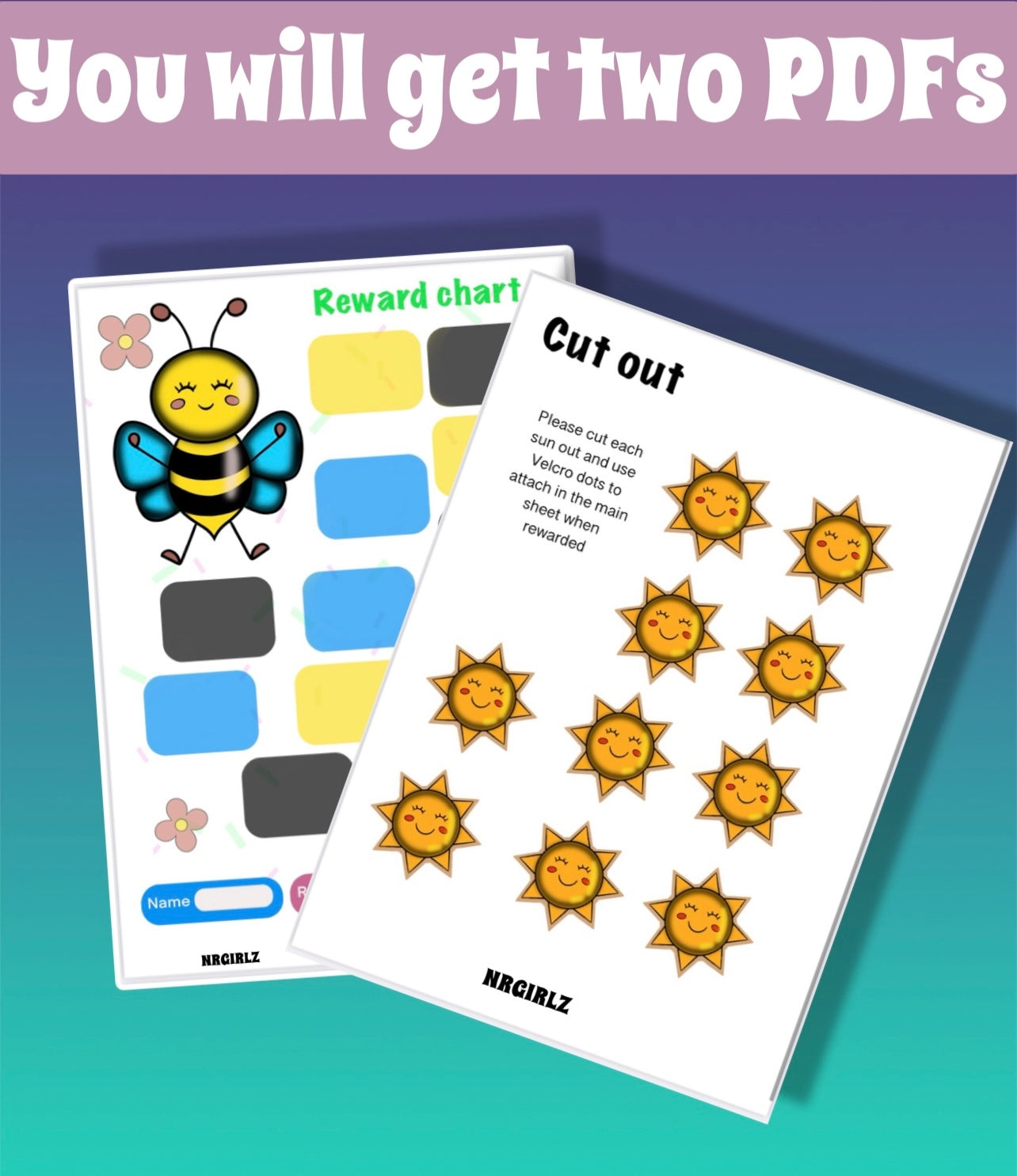 Printable Reward Chart, Busy Bee Reward Chart