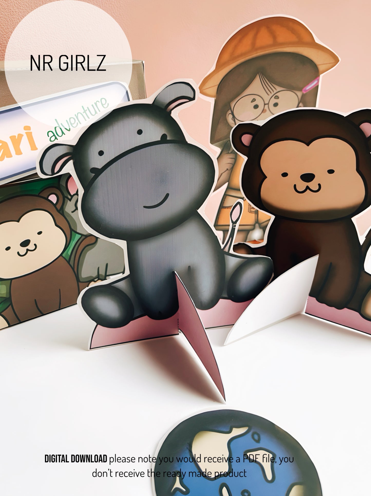 Safari Pretend Play Printable DIY Children's Activity