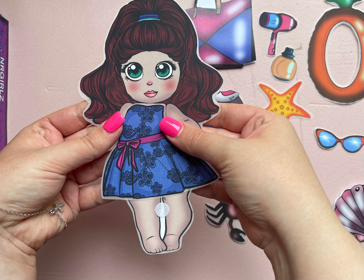 NR Mermaid Paper Doll, DIY, Paper Toy, Paper Doll, Mermaid, Summer