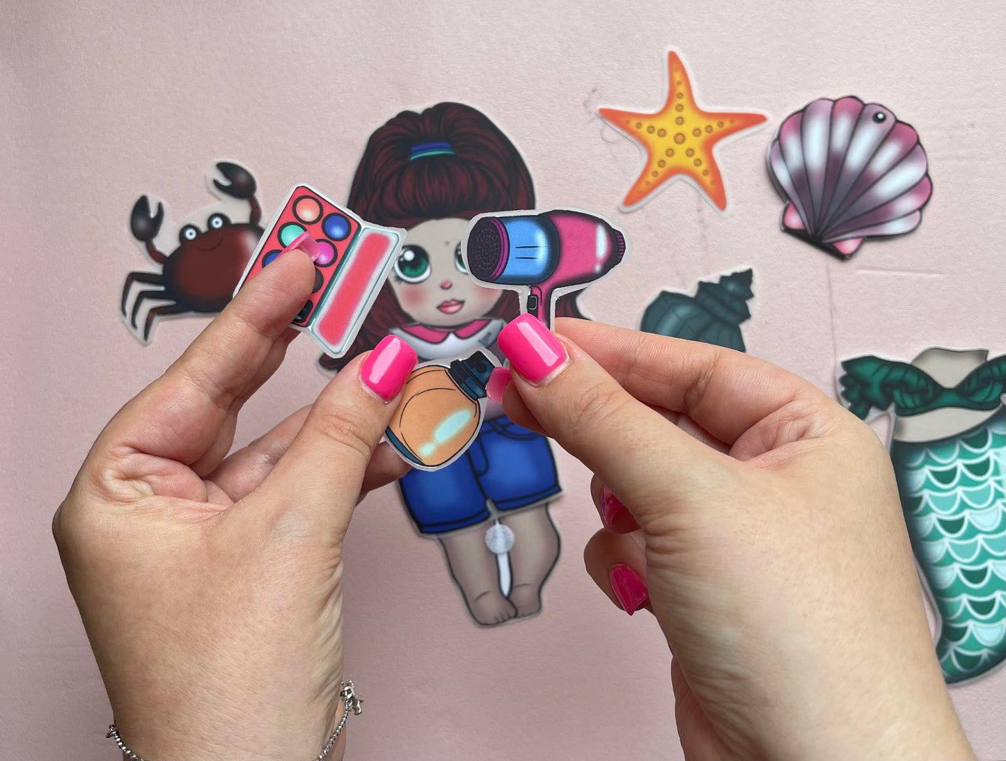 NR Mermaid Paper Doll, DIY, Paper Toy, Paper Doll, Mermaid, Summer