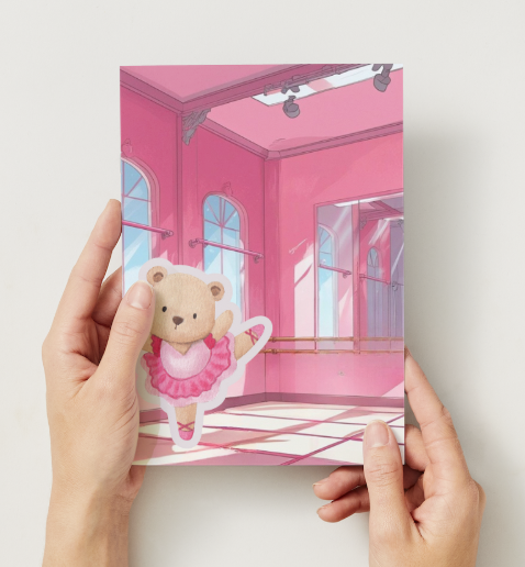 Ballerina Paper Doll Printable Kit – 2 Dolls + Ballet Studios – DIY PDF Cut & Play – Kids Craft – Instant Download