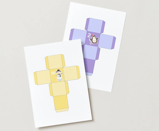 Printable Advent Calendar: 24 Printable Tags and DIY Gift Boxes (PDF A2)