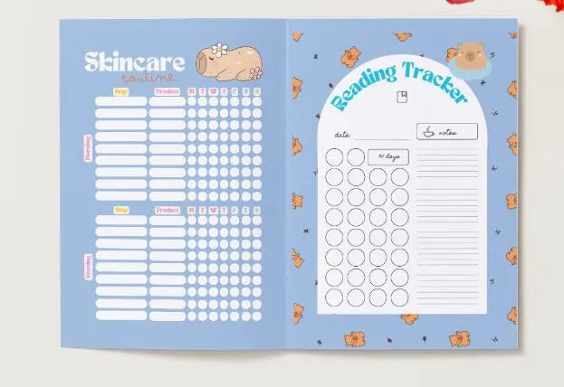 Planner Capybara Journal Bundle Summer PRINTABLE Journal Pages PRE-COLOURED Pages Summer Planner Agenda Printable Planner