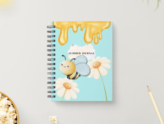Planner Bee Journal Bundle Busy Bee PRINTABLE Journal Pages PRE-COLOURED Pages Summer Planner Agenda Printable Planner