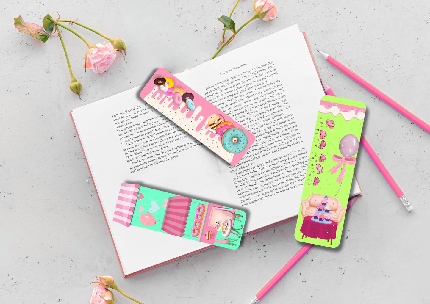 Sweet Printable Bookmarks Bundle, Reading Social Club, bookmarks design, Bookmark digital download