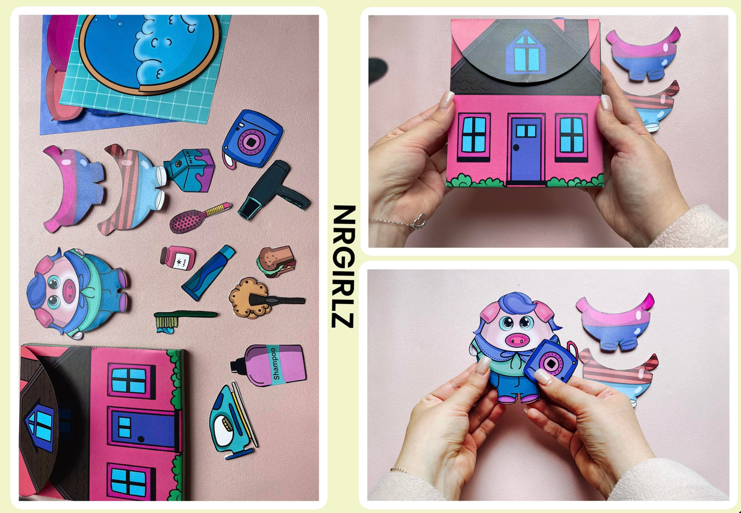 NR Cute Animal Paper Toy, Praschio The Homer