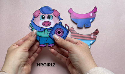 NR Cute Animal Paper Toy, Praschio The Homer