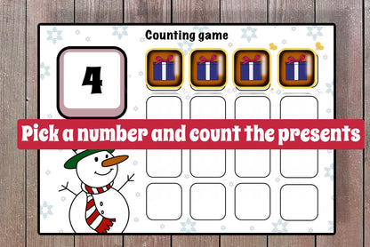 Christmas Busy Book for Toddler Printable Homeschool Resources Preschool Learning Folder Kindergarten Pre-K Christmas Activities for Kids