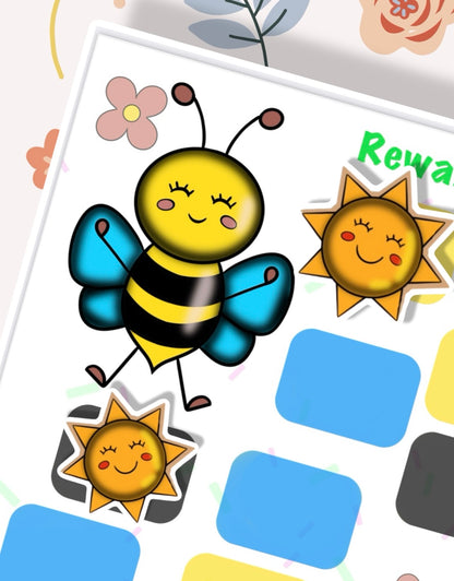 Printable Reward Chart, Busy Bee Reward Chart