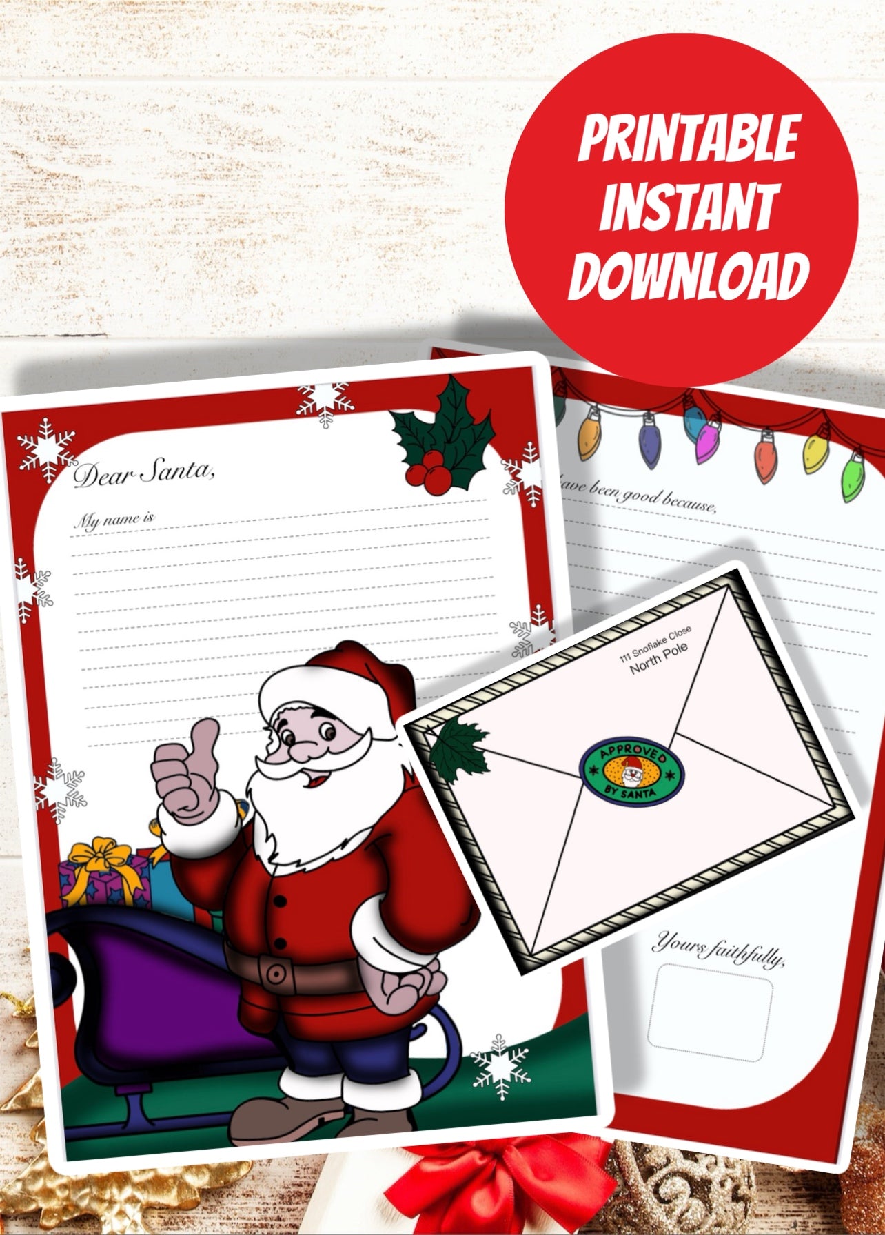 Letter To Santa and Christmas Wish List
