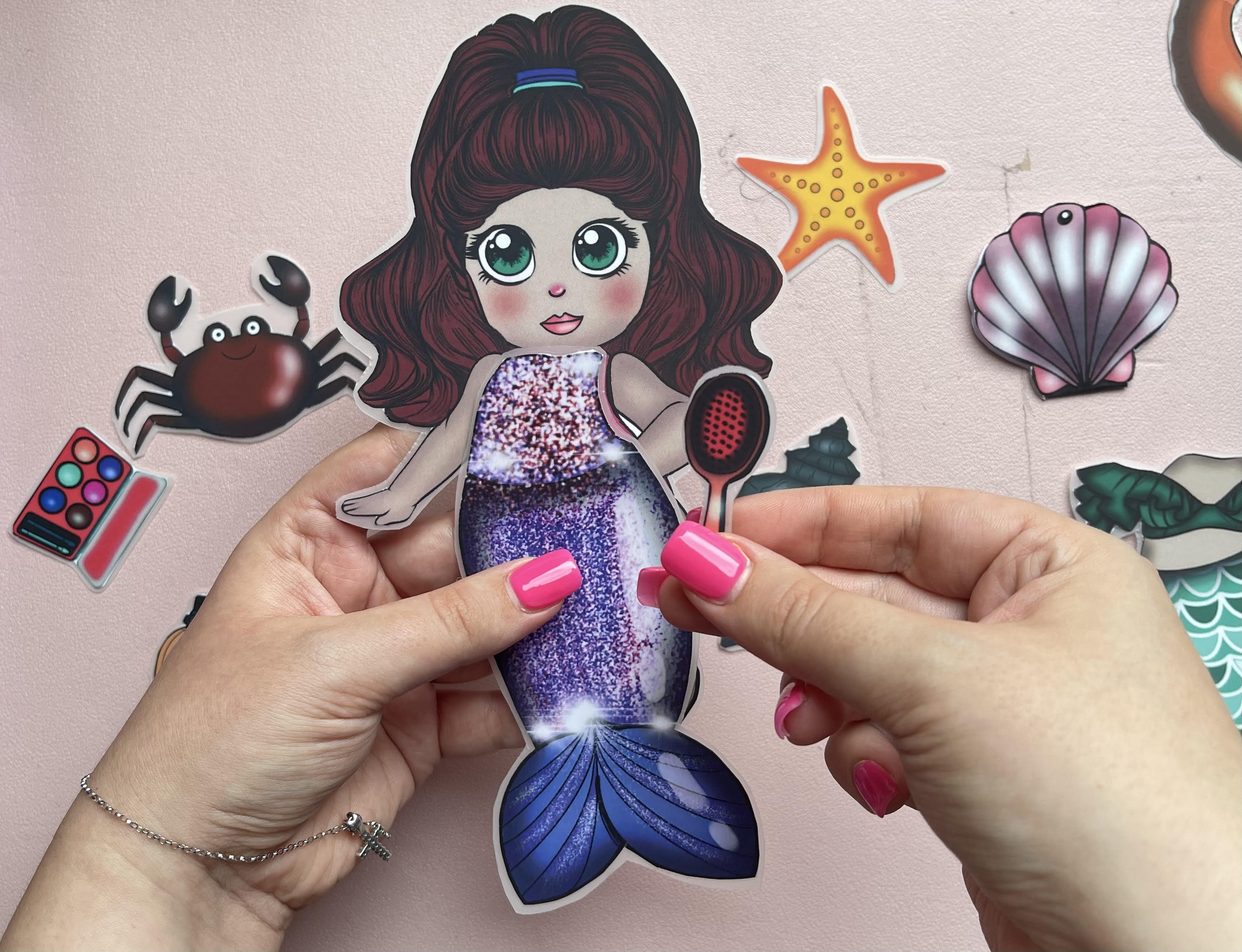 NR Mermaid Paper Doll DIY Paper Toy Paper Doll Mermaid Summer NRGirlz