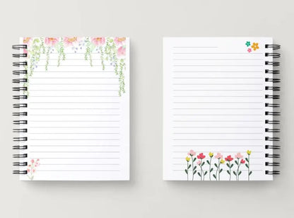 Printable Floral Cute Stationery Floral Cute Writing Paper Digital Download PNG Letter Paper Line Paper Lined Paper High resolution