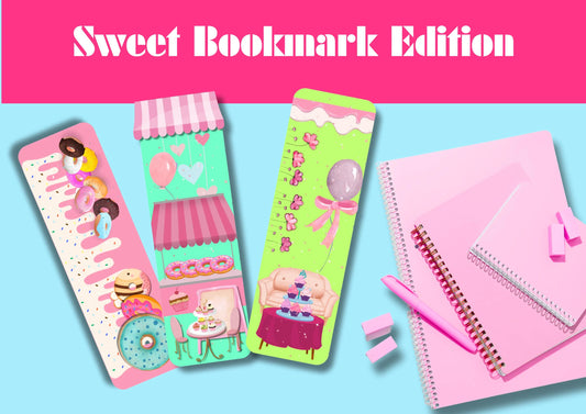Sweet Printable Bookmarks Bundle, Reading Social Club, bookmarks design, Bookmark digital download