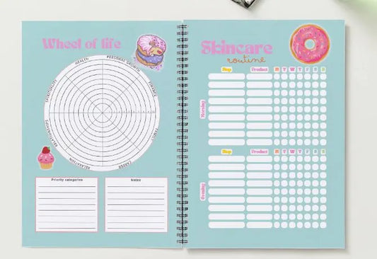 Planner Summer Journal Bundle Cupcakes Cream PRINTABLE Journal Pages PRE-COLOURED Pages Summer Planner Agenda Printable Planner