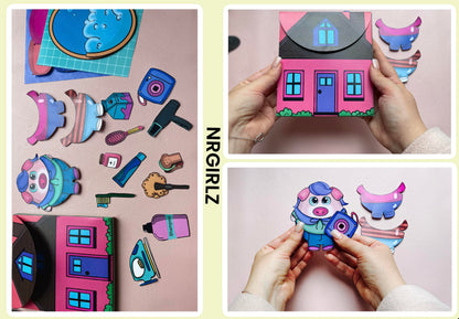 NR Cute Animal Paper Toy, Praschio The Homer
