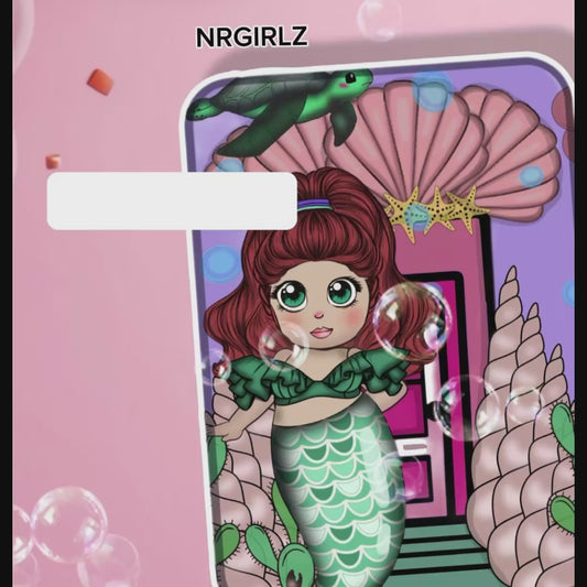 Printable Mermaid Paper Dollhouse and Doll Set, Printable paper doll and dollhouse for kids, Mermaid